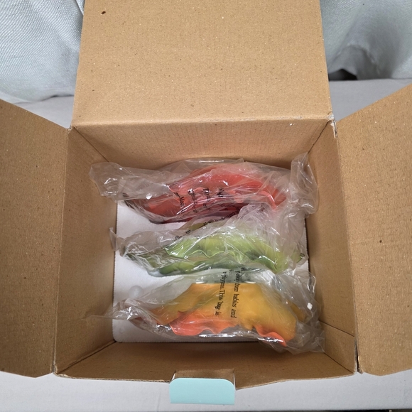 PartyLite Autumn Leaf Candle Holders - Red, Green, Orange - Picture 7 of 9